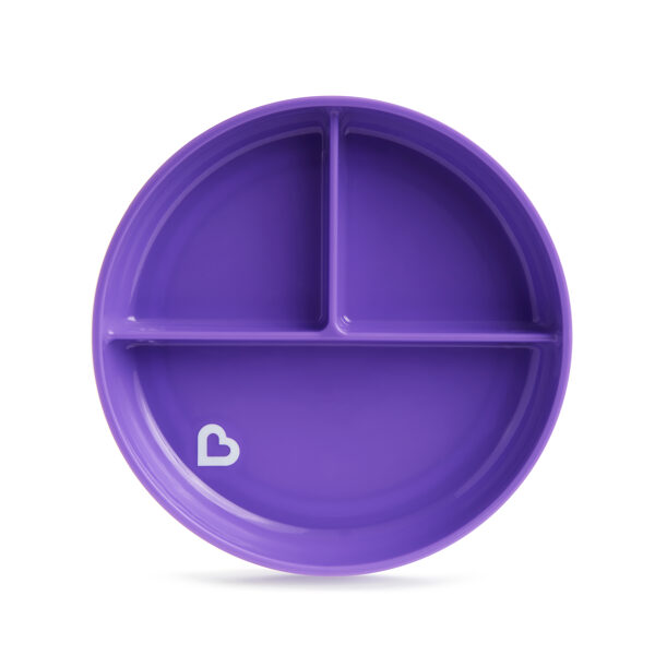 Šķīvis ar nodalījumiem un piesūcekni Munchkin “Stay Put”, purple