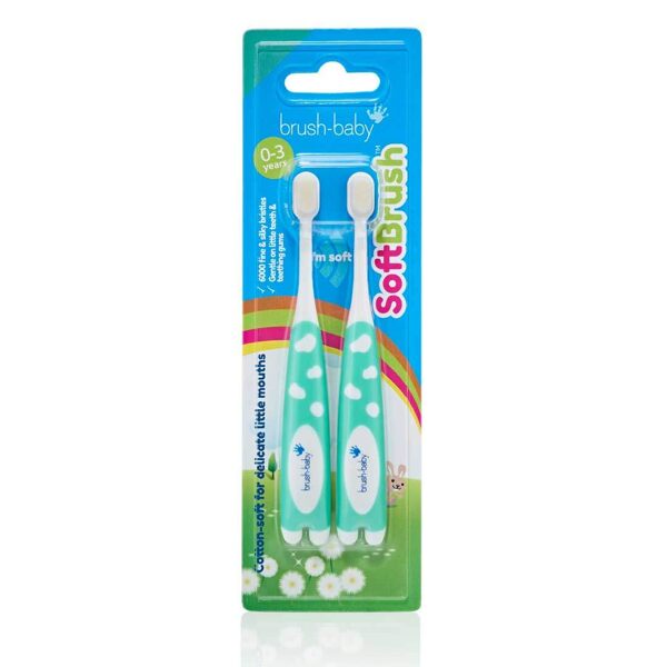 Brush-baby Softbrush zobu birste 0-3 gadiem, 2gab., BRB223