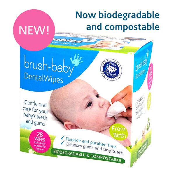 Brush-baby smaganu salvetītes DentalWipes (28. gab./iep.), 0-16 mēnešiem, BRB242