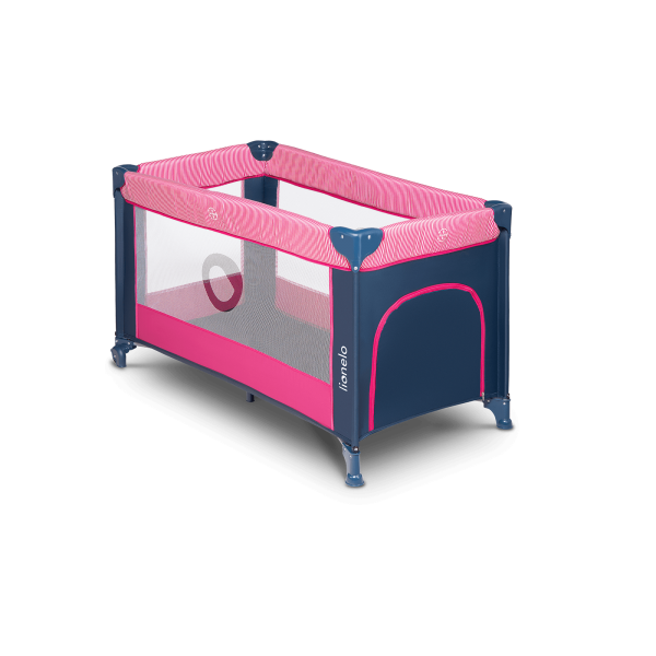 Saliekamā gulta-manēža Lionelo STEFI, Pink rose