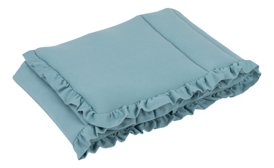 Bērnu gultiņas aizsargapmale Royal Flounce blue 180cm, PUER