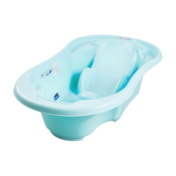 Bērnu Vanna Comfort ar korķi ūdens izlaišanai, zila