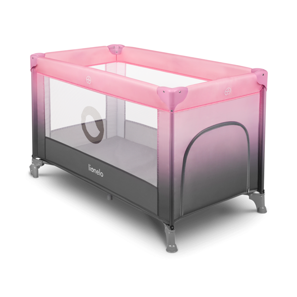 Saliekamā gulta-manēža Lionelo STEFI, Pink ombre
