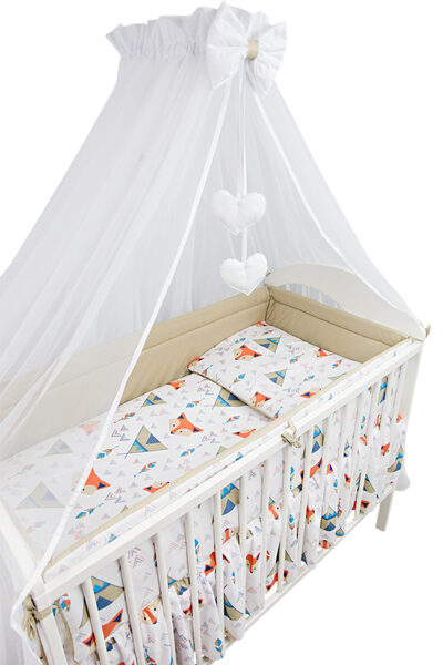 Bērnu gultiņas aizsargapmale 360cm, Fox, Ankras